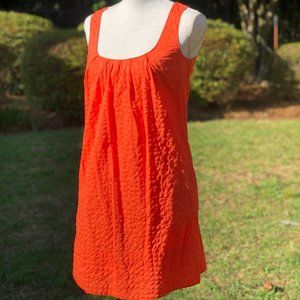 J. Crew Orange Shift Dress Sz 0